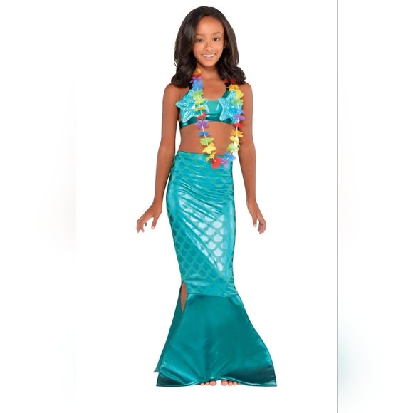 Source Unknown Other - Mermaid Tail Costume Caribbean Blue Medium(8-10)